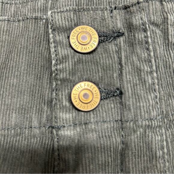 We The Free People Jayde Cord High Rise Flare Green Corduroy Pants Green Size 32 - Picture 5 of 8